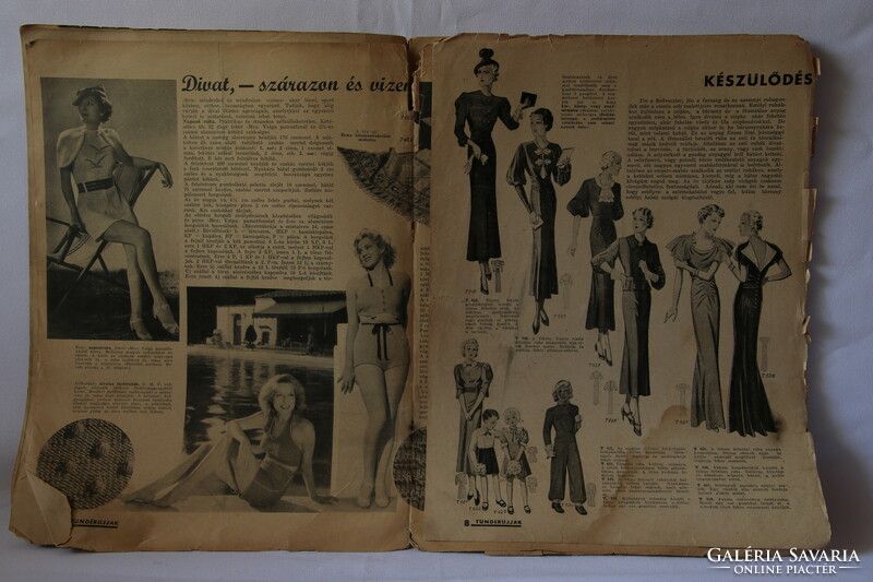 Tündérujjak Hungarian needlework newspaper 1936 May