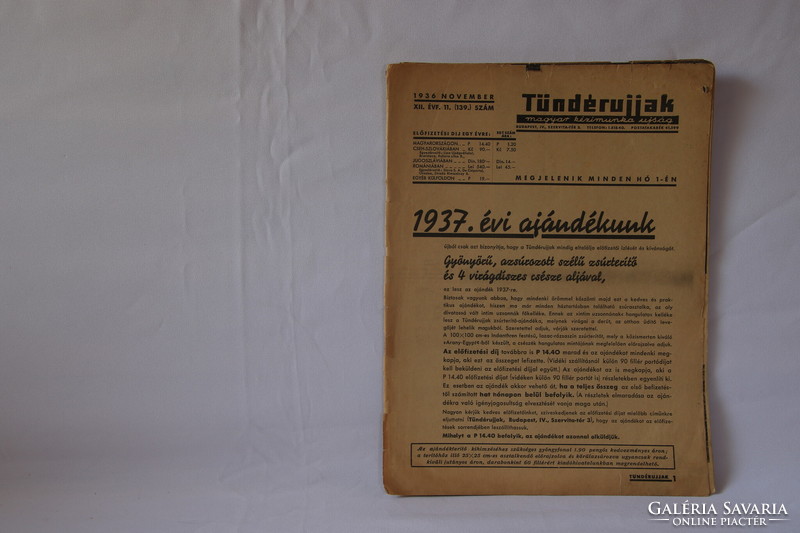 Tündérujjak magyar kézimunka újság 1936 november