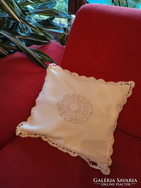 Vintage madeira, lace decorative cushion cover, cushion cover