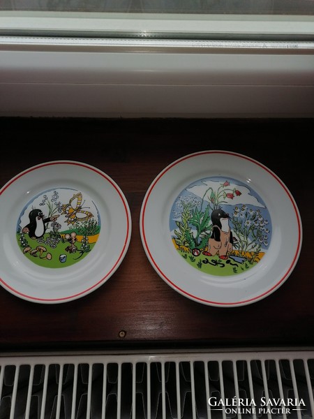 Zsolnay small mole pattern small plate 2 pieces for sale together