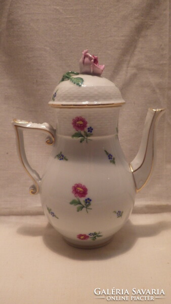 Herend porcelain rose handle immaculate coffee pourer 1939