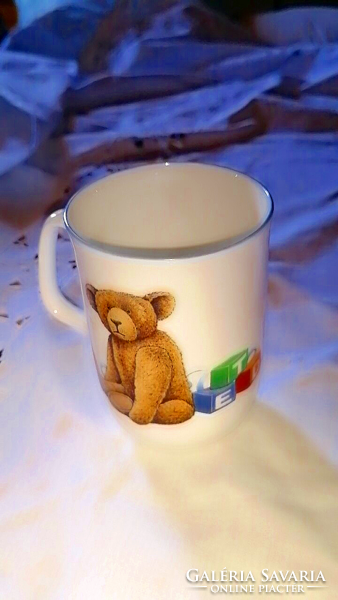 English, teddy bear cup, light elegant children's mug 1.