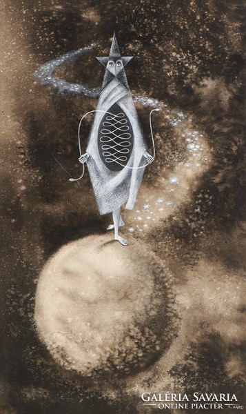 Remedios varo the other measure of time reprint print, esoteric painting allegory stars cosmos