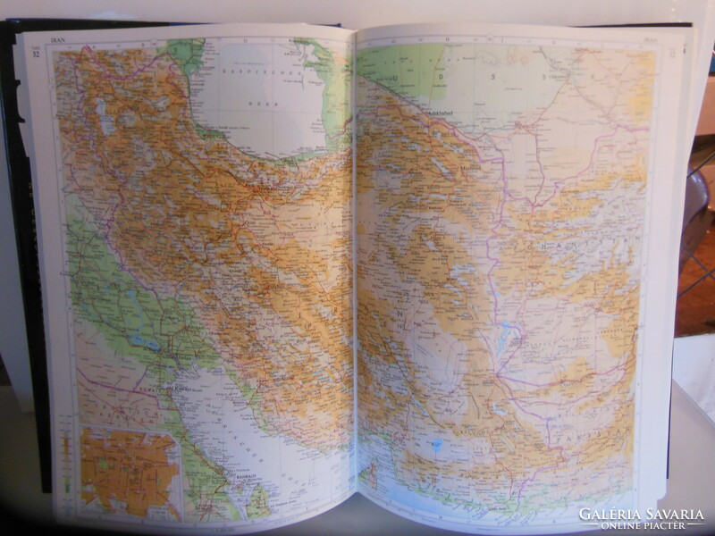 Book - atlas - knaurs weltatlas - year 1985 - 46 x 31 x 4 cm - 5 kg - German - like new