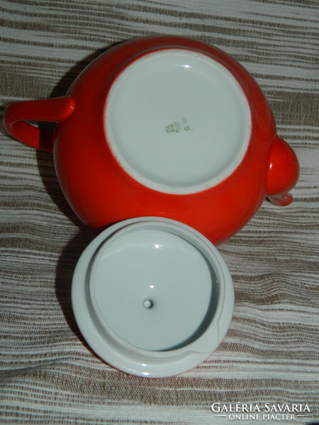 Old Zsolnay red tea pot