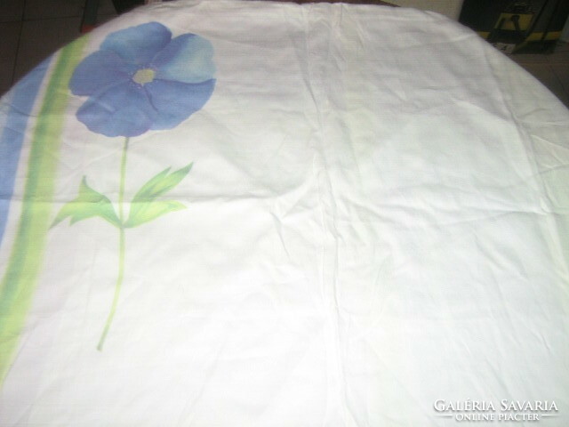 Beautiful vintage blue floral pillowcase