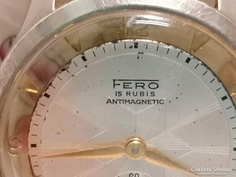 FERO antimagnetic 15 rubis Swiss Made svájci karóra