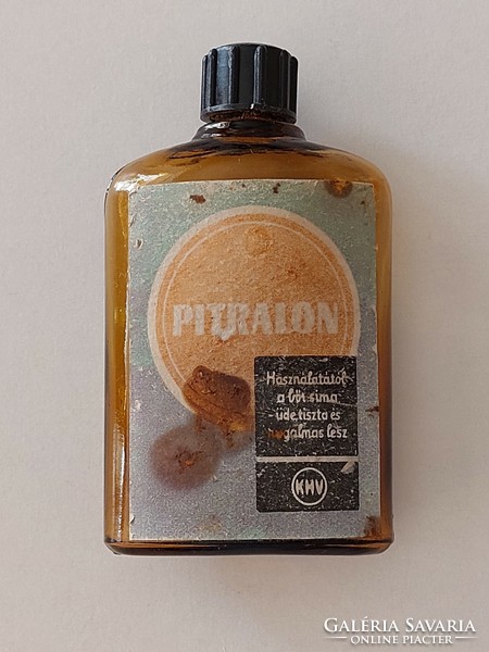 Old pitralon glass 1968 label khv bottle toiletries
