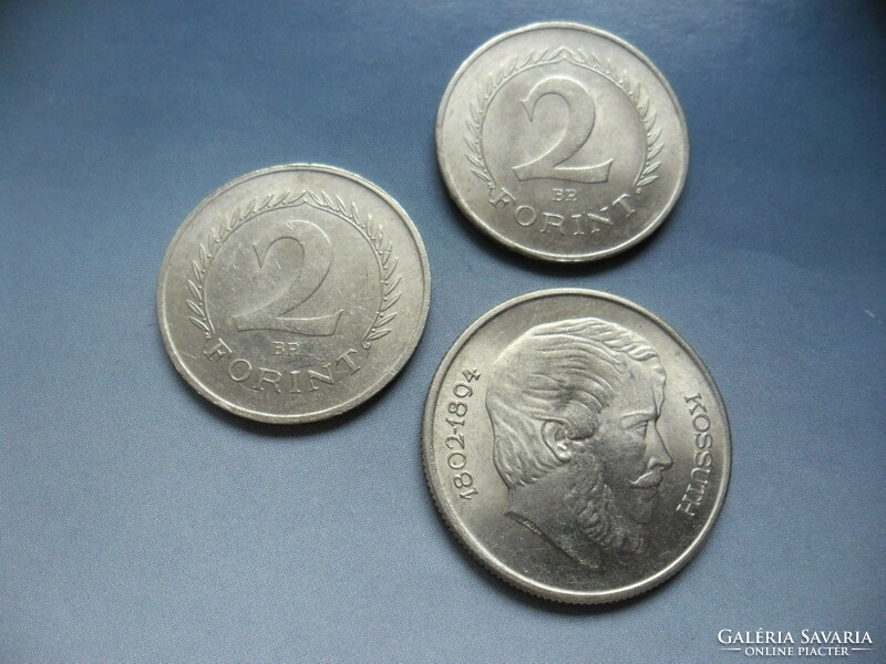 Szép 1965 - 66 - os 2 Forint ,  és 1967 - es 5 Forint ,