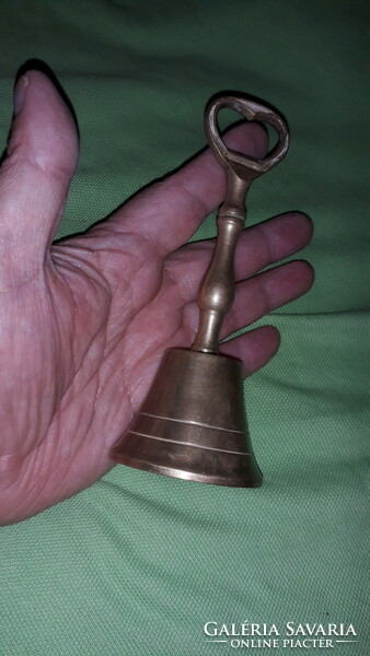 Antique copper handle servant call bell 15 cm according to the pictures