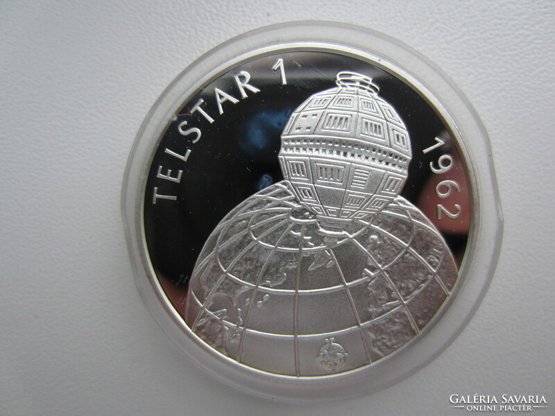 TELSTAR 1 1962 .925 ezüst érme magyar 500 Forint