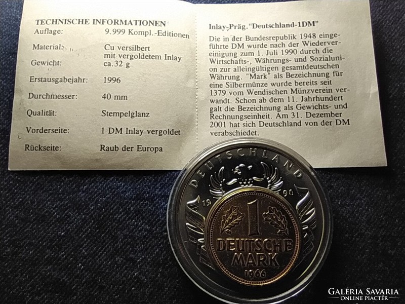 Németország Európa valutái 1990 28,74g 40,1mm réz-nikkel érem (id79159)