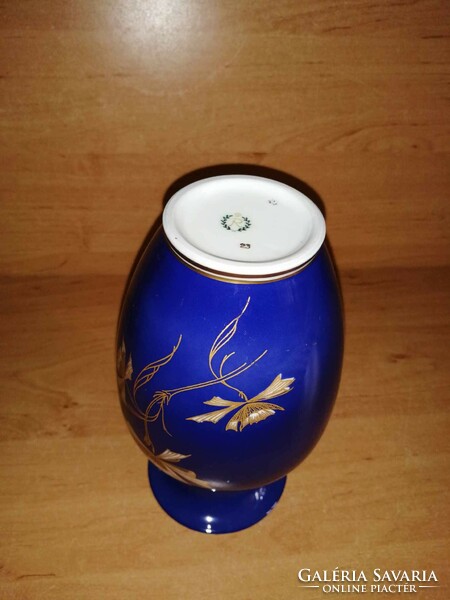 Jelzett porcelán váza - 18,5 cm magas (19/d)