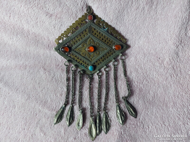 Islamic tekke turkomen amulet pendant 19 pcs (silver-copper)
