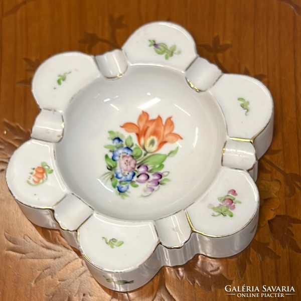 Herend floral pattern ashtray, ashtray