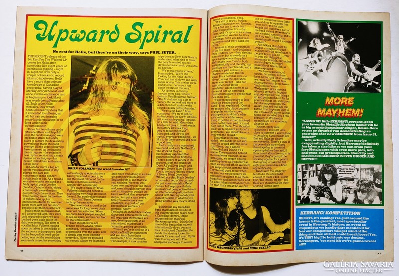 Kerrang magazine 83/9/8 black sabbath venom fastway r gallagher alcatraz rainbow lords new church