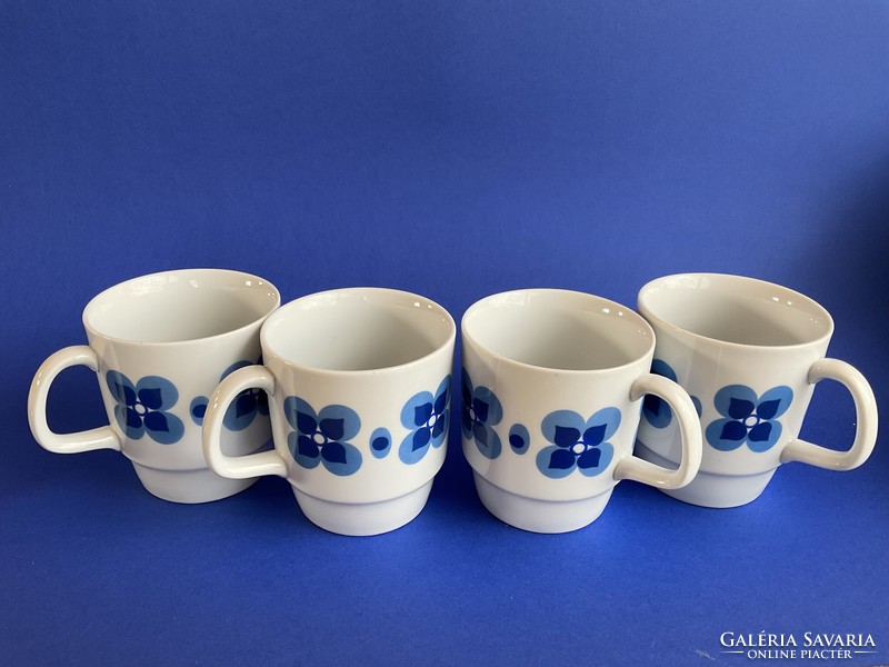 Alföldi 4 display blue piri pattern mugs