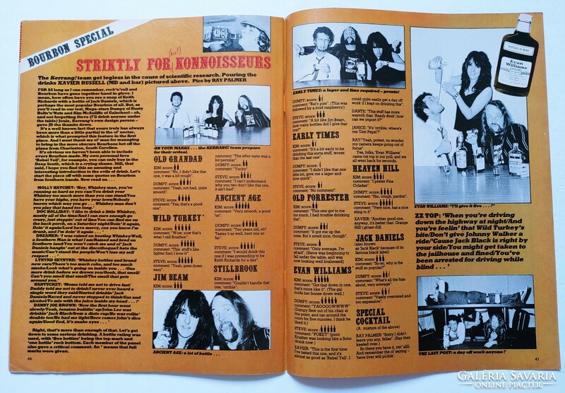 Kerrang magazin 83/7/27 Manowar Accept WASP Asia Trash Hanoi Rocks Joan Jett King Diamond RATT