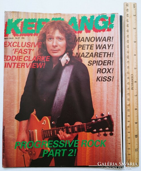 Kerrang magazine 83/3/10 fastway pete way marillion sweet manowar kiss nazareth spider headpins rox