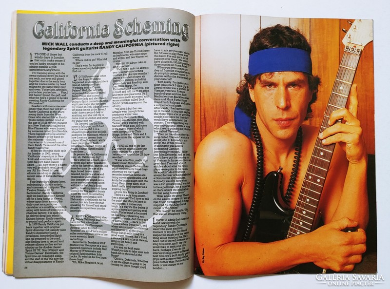 Kerrang magazin 85/5/30 Marillion ZZ Top Scorpions Lee Aaron Iron Maiden Randy California Thor IQ