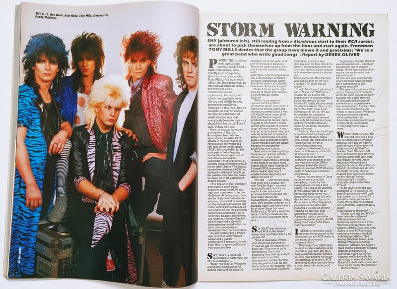 Kerrang magazine 86/5/1 dio iron maiden acdc shy accept strangeways chariot dire straits o'malley ufo