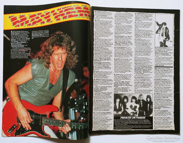 Kerrang magazin 85/4/18 Bon Jovi Fiona Deep Purple Mama's Boys Slayer Waysted Triumph Anthrax Kealy