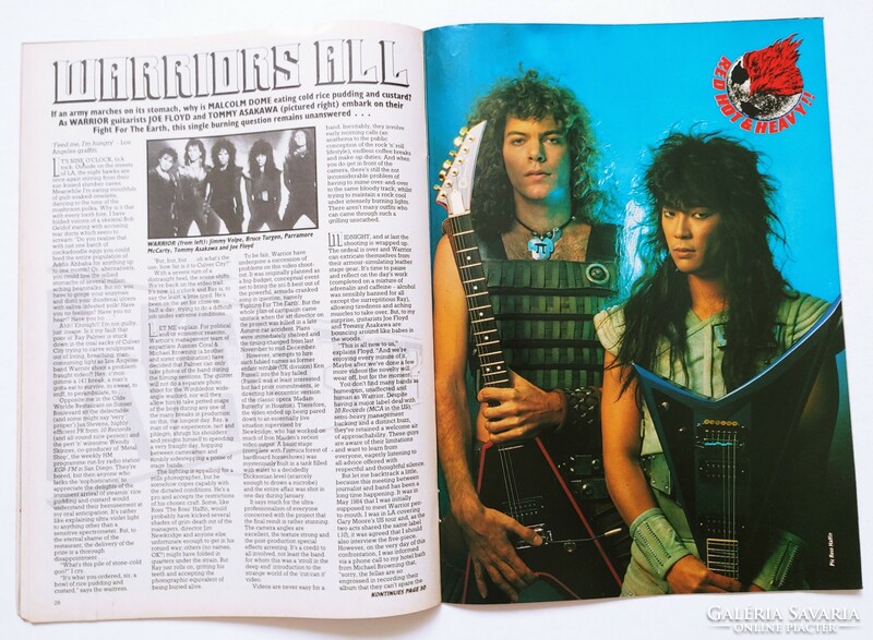 Kerrang magazin 85/4/4 Raven Warrior Slayer Kiss Anthrax Metal Church Keel Accept Grave Digger Tyson