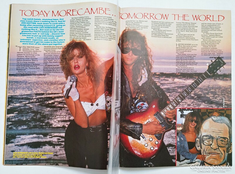 Kerrang magazin 89/7/22 Testament Lisa Dominique Phantom Blue Mike Monroe Angel Witch Night Ranger