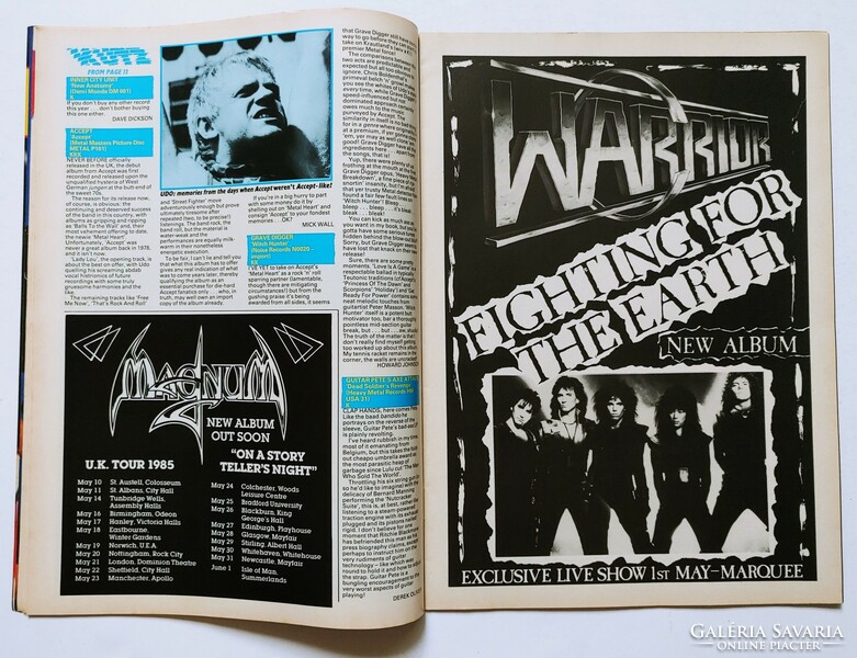 Kerrang magazine 85/4/18 bon jovi fiona deep purple mama's boys slayer waysted triumph anthrax kealy
