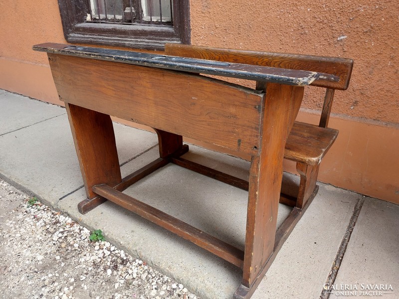 Old vintage school desk
