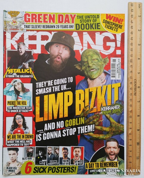 Kerrang magazin 14/2/8 Limp Bizkit Green Day Duff McKagan Crossfaith In Crowd Day To Remember Crosse