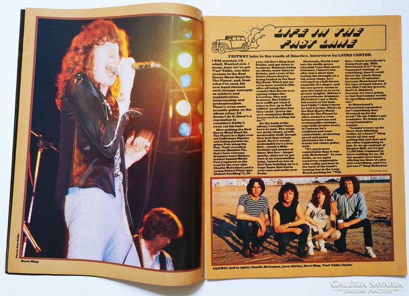Kerrang magazin 83/9/8 Black Sabbath Venom Fastway R Gallagher Alcatraz Rainbow Lords New Church
