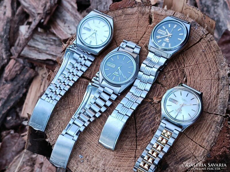 4 pieces of perfectly functioning seiko 5 automatic men's watches are looking for an owner! Exact models in the pictures!
