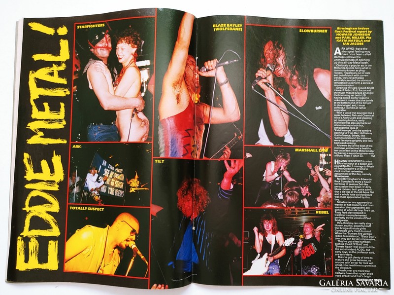 Kerrang magazin 88/4/23 Britny Fox Judas Priest Toto Stryper Def Leppard Vinnie Vincent