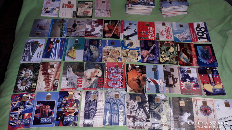Huge collection of old Hungarian phone cards, 133 pieces in one cheaply, according to the pictures