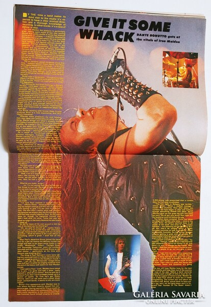 Kerrang magazin 82/2/25 Meat Loaf Krokus Iron Maiden Hagar Mötley Crüe Blackfoot Queen ACDC ZZ Top