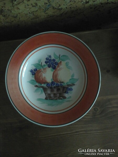 Korondi porcelán tányér, falitányér - Józsa János