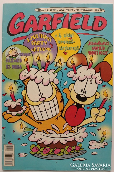 Garfield comic strip 1999/6 114. Number