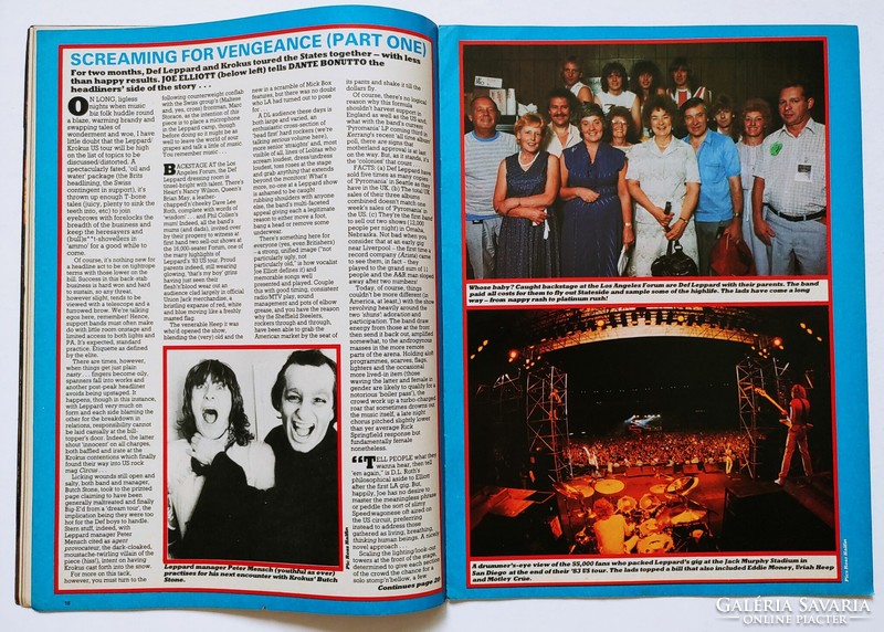 Kerrang magazine 83/12/1 def leppard crocus paul rodgers yes pallas dio judas priest ozzy marillion