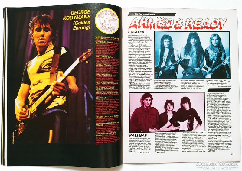 Kerrang magazin 83/4/7 zz top saxon journey dio crocus wasp twisted sister plasmatics nightwing