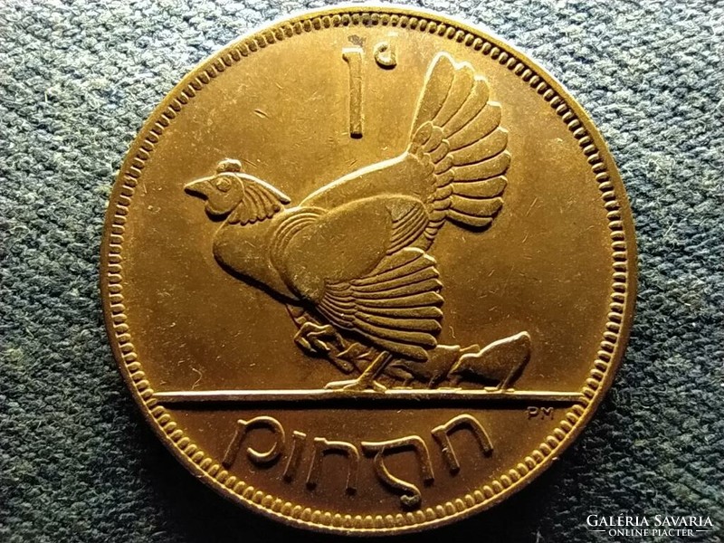 Ireland hen with chicks 1 penny 1928 (id69643)