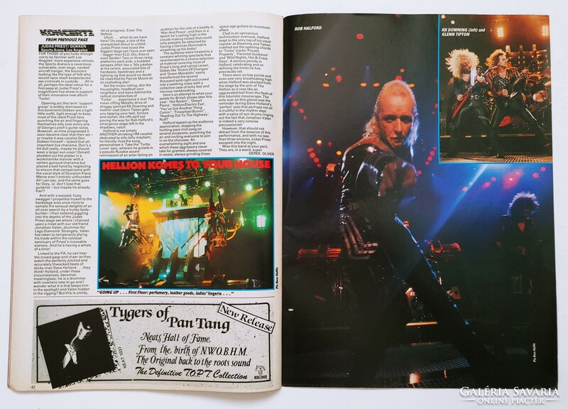 Kerrang magazine 86/7/10 zodiac mindwarp gtr heart craaft judas priest gillan anthrax sam fox fiona