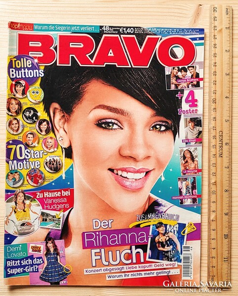 Bravo german magazine 08/11/19 rihanna cyrus hudgens lovato lil wayne jonas bros sarah connor