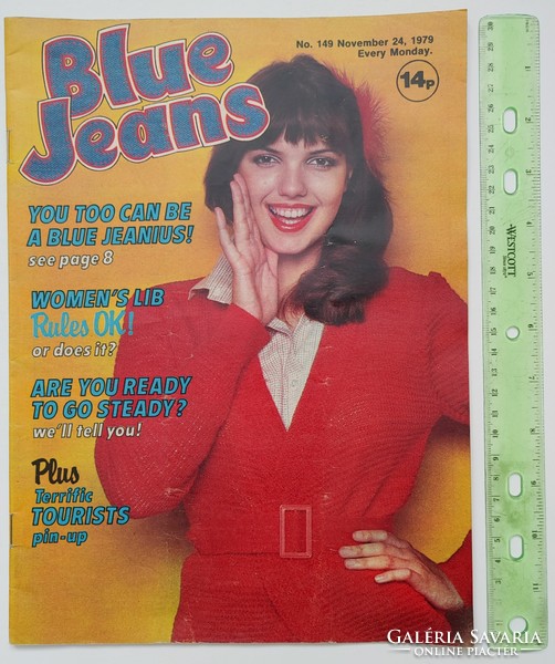 Blue jeans magazine 79/11/24 tourists poster (eurythmics) racey neil diamond