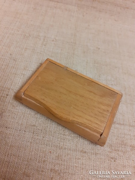 A small wooden box made with old handwork