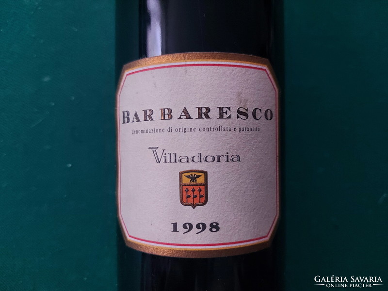 Barbaresco Villadoria évjárat 1998  0.7 l  Premium olasz bor DOCG