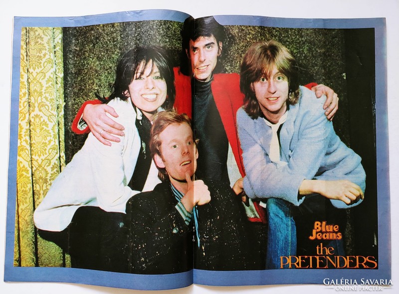 Blue Jeans magazin 79/12/8 Pretenders poszter Amii Stewart