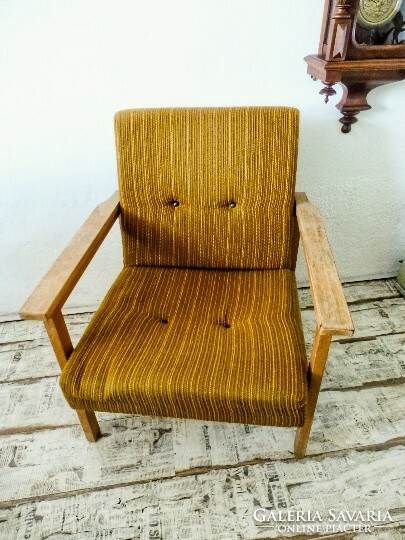 Retro, vintage, mid-century, design brown color armchair