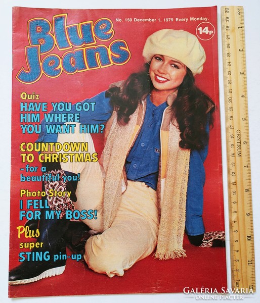 Blue Jeans magazin 79/12/1 Sting poszter Judie Tzuke Margo Buchanan