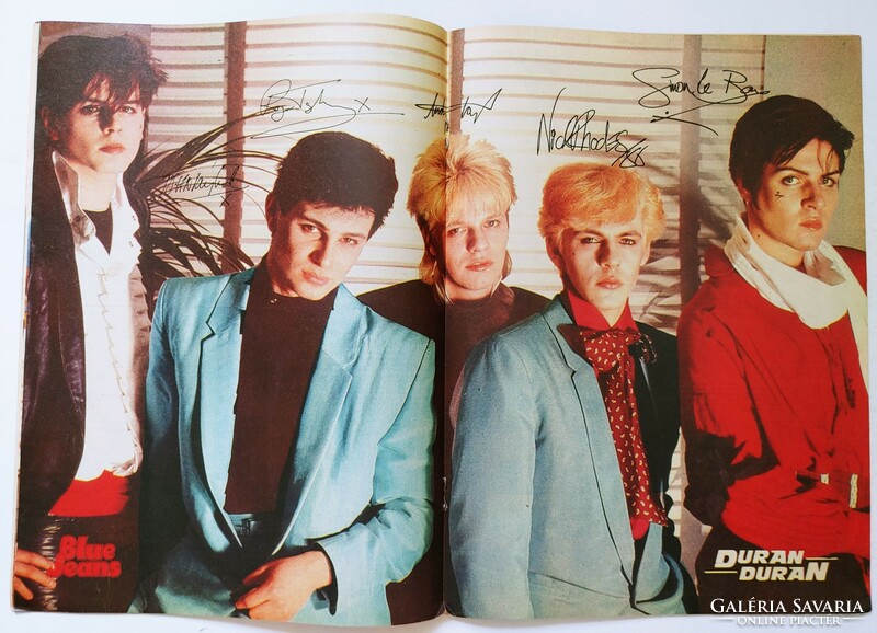 Blue Jeans magazin 81/6/20 Duran Duran poszter Dollar Adam Ant